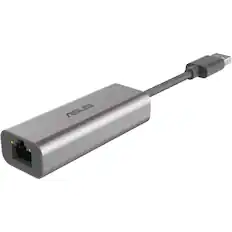 Front. ASUS - 2.5GBase-T USB 3.2 (Gen 1) Type A 2.5Gigabit Ethernet Adapter - Gray.