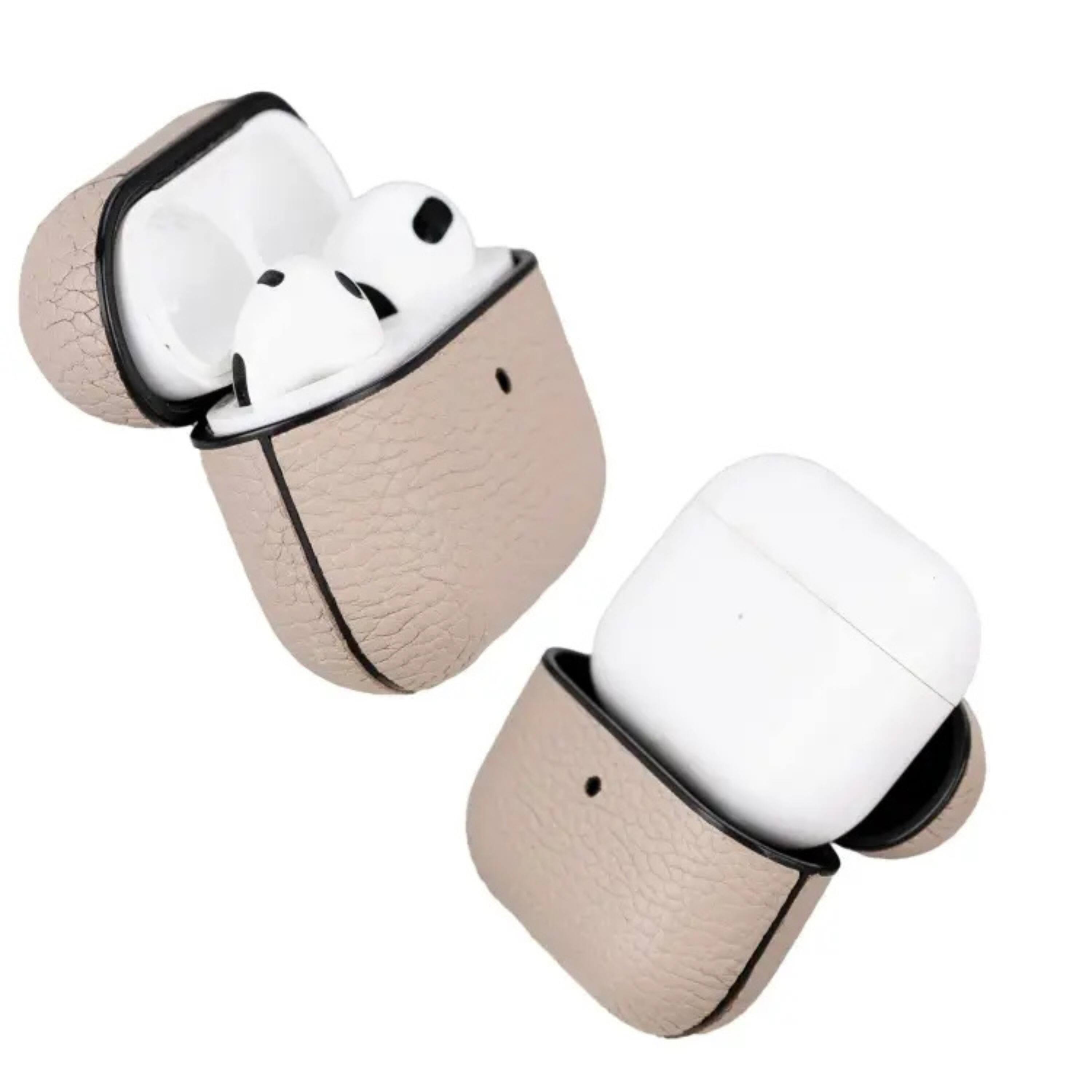 Front. Kitcheniva - Premium Leather Case for AirPods 3 Shockproof Cover Mink - Mink.