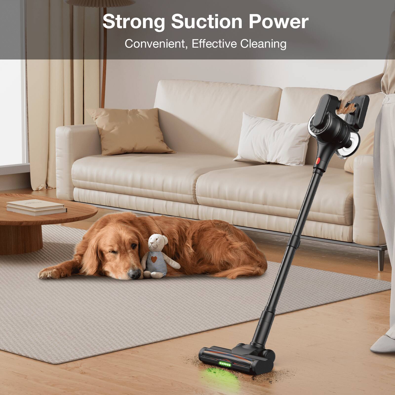 Strong Suction Power
Convenient, Effective Cleaning