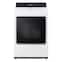 LG - 7.3 Cu. Ft. Smart Electric Dryer with Steam and EasyLoad Door - Alpine White