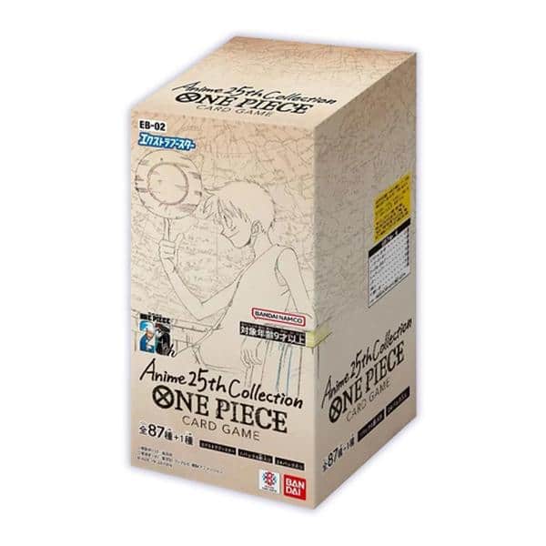 BANDAI NAMCO Entertainment - One Piece Trading Card Game EB-02 Anime 25th Collection Booster Box Japanese Sealed