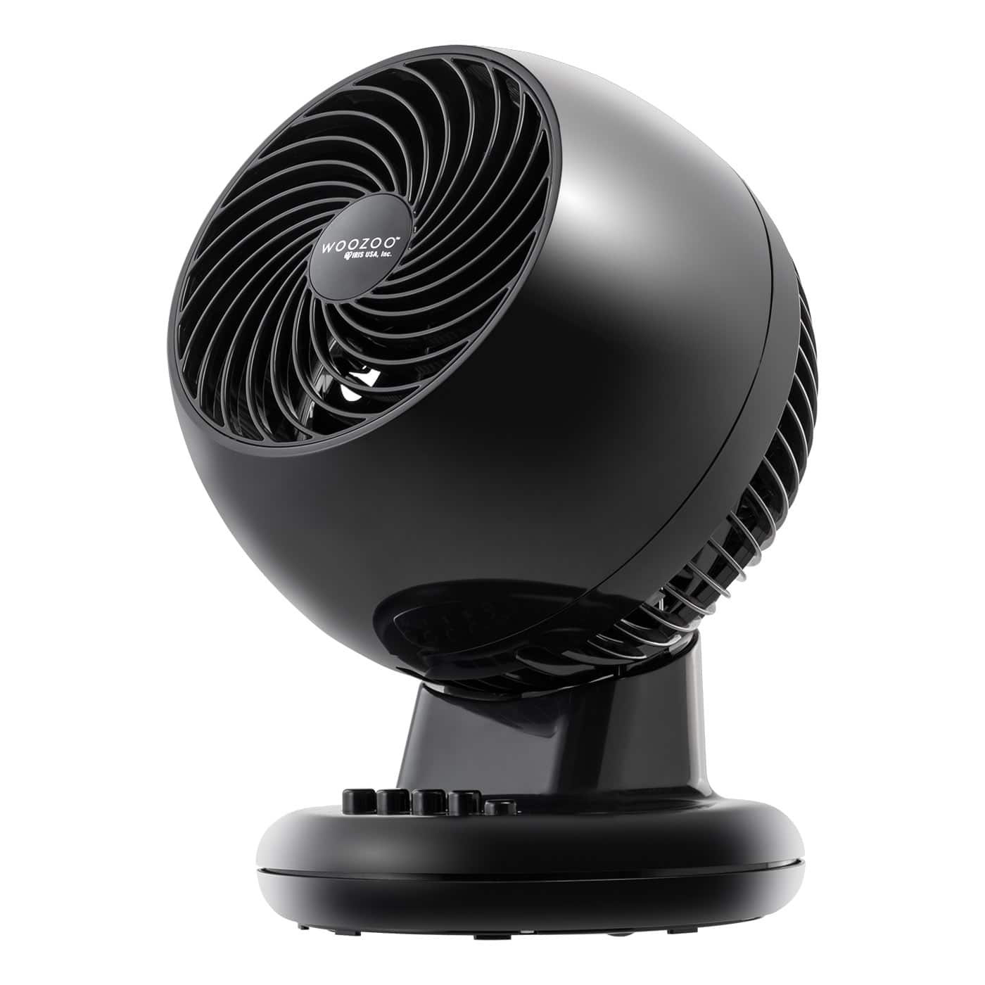 IRIS - WOOZOO Oscillating Fan with Timer 3 Speed Settings - Black - Front_Zoom