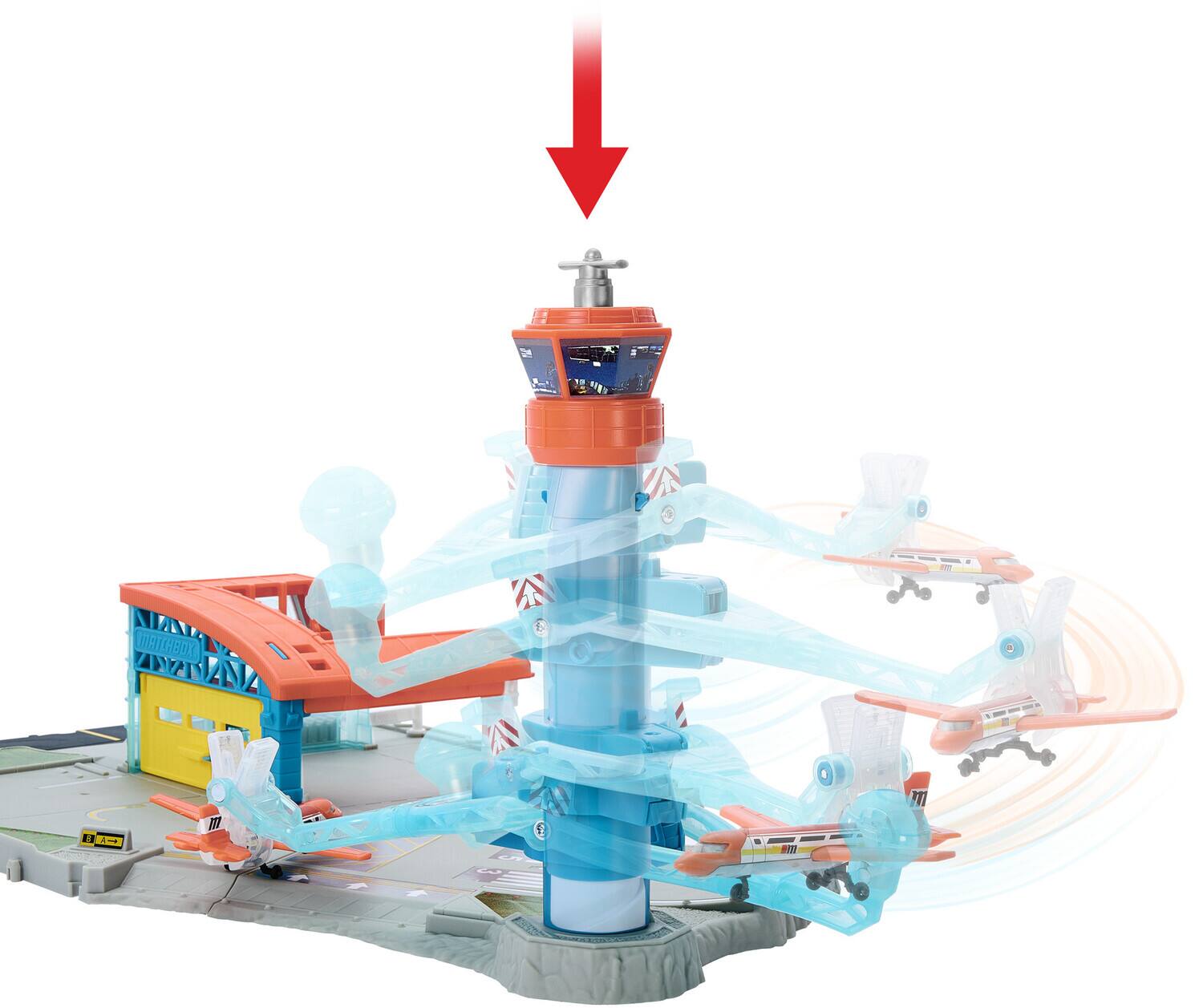 Alt View 4. Mattel - Mattel - Matchbox Airport Takeoff Adventure Playset   - Collectibles - Multicolor.