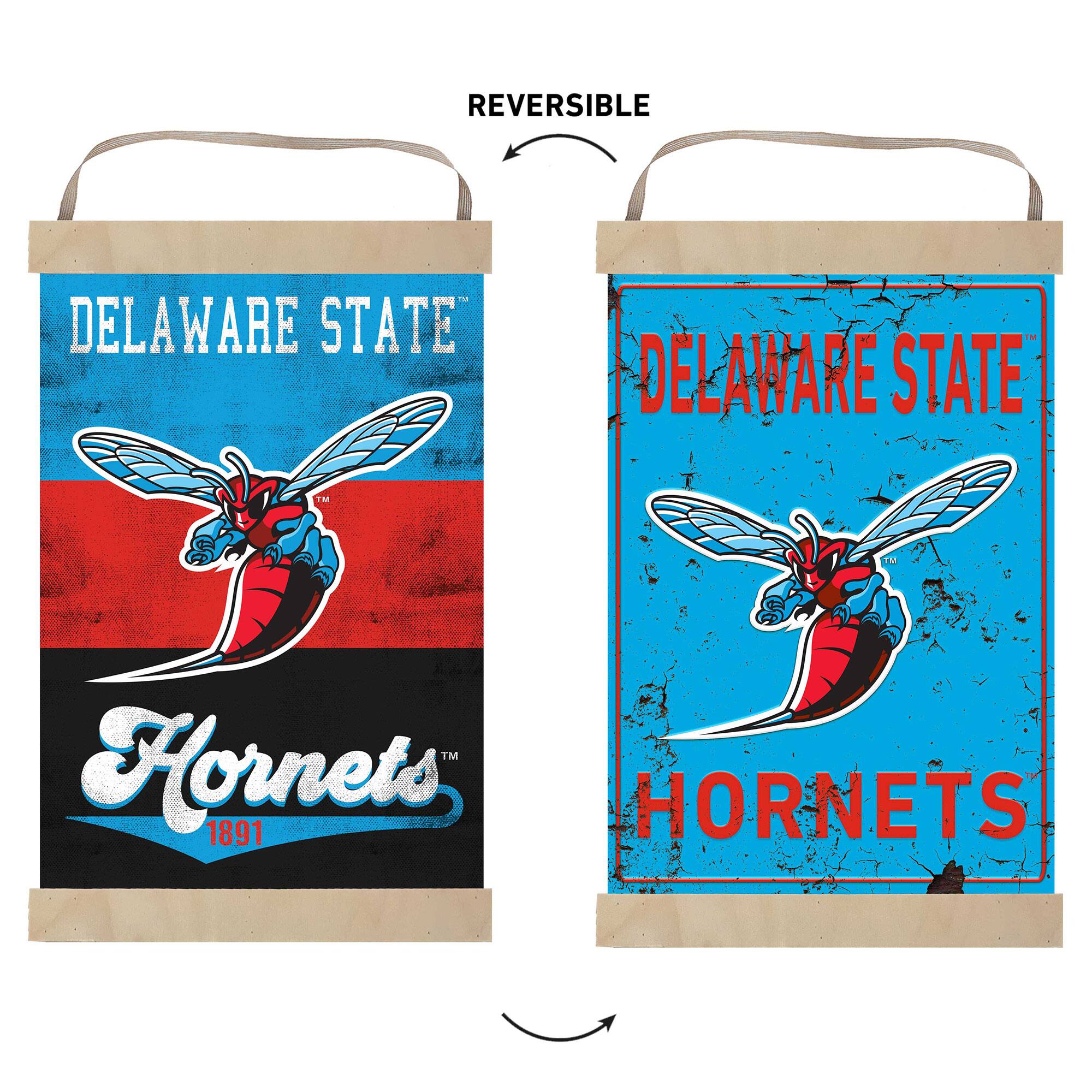 REVERSIBLE  
DELAWARE STATE  
DELAWARE STATE  
HORNETS  
1891