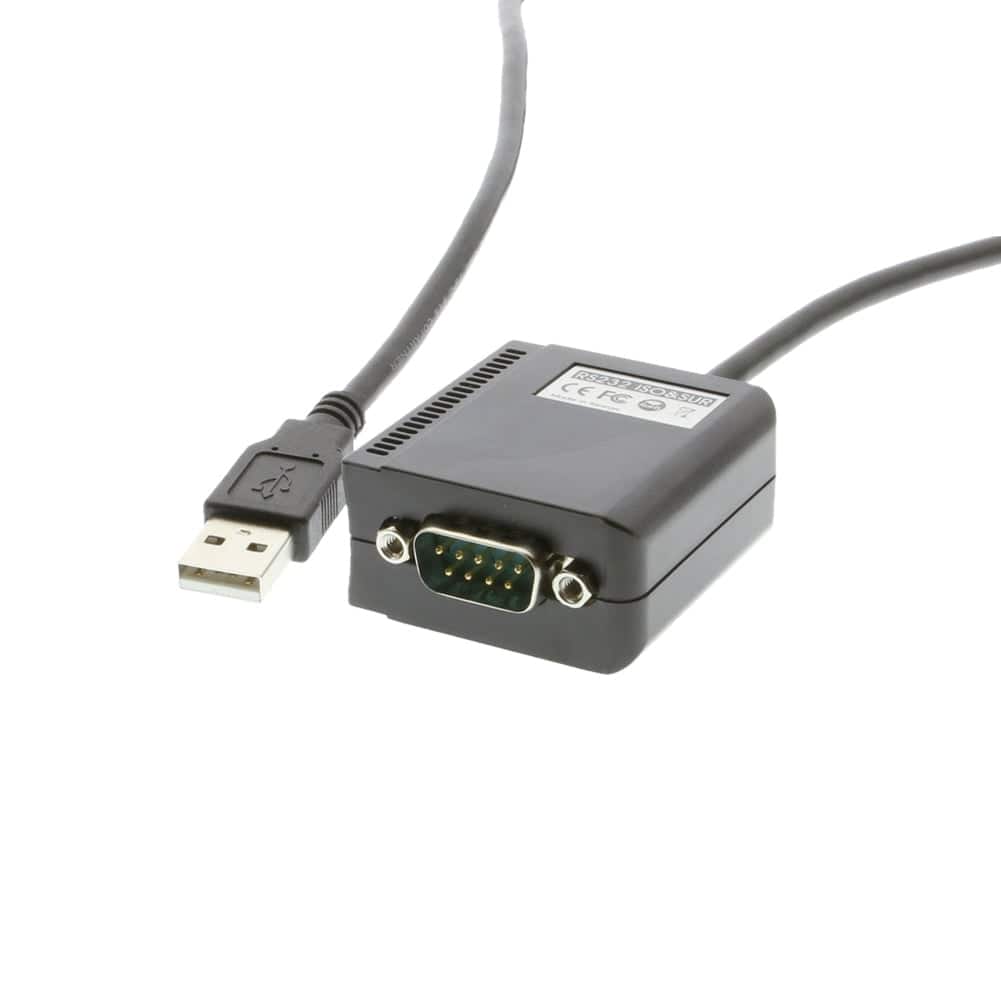 Coolgear - USB 2.0 to RS-232 Serial Adapter with Isolation - Industrial Grade - Surge Protection - FTDI Chip - Black