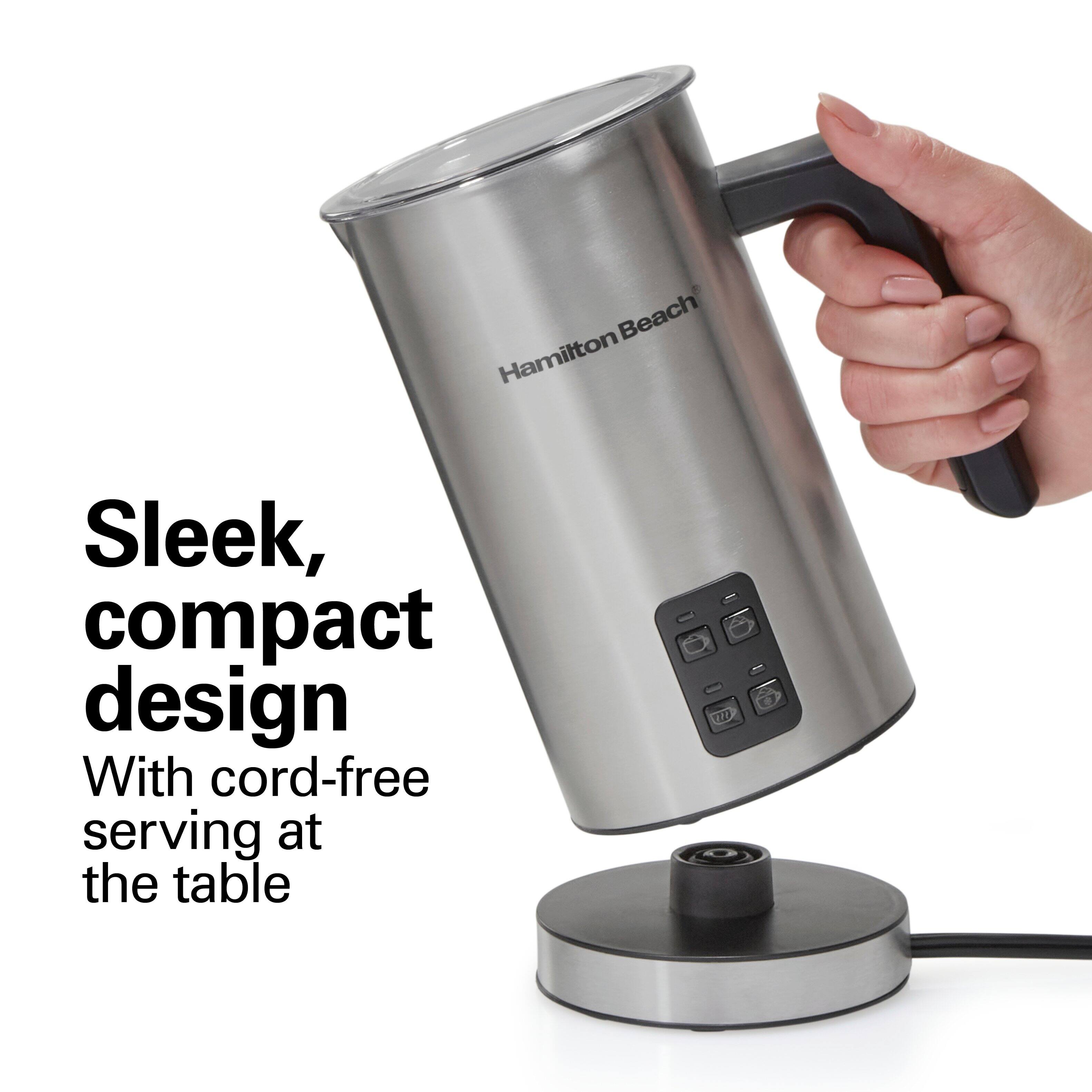 Hamilton Beach  
Sleek, compact design  
With cord-free serving at the table
