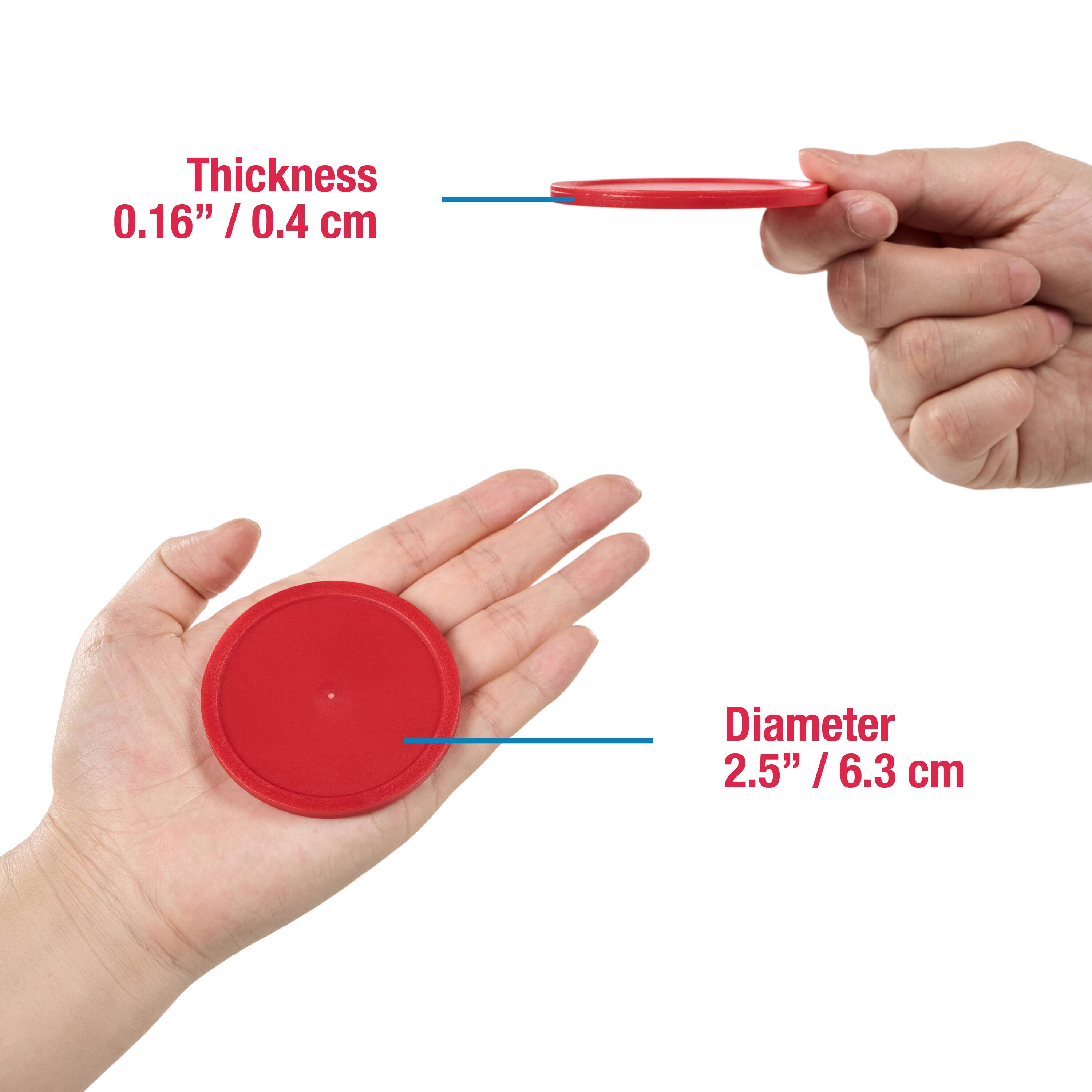 Thickness: 0.16" / 0.4 cm  
Diameter: 2.5" / 6.3 cm