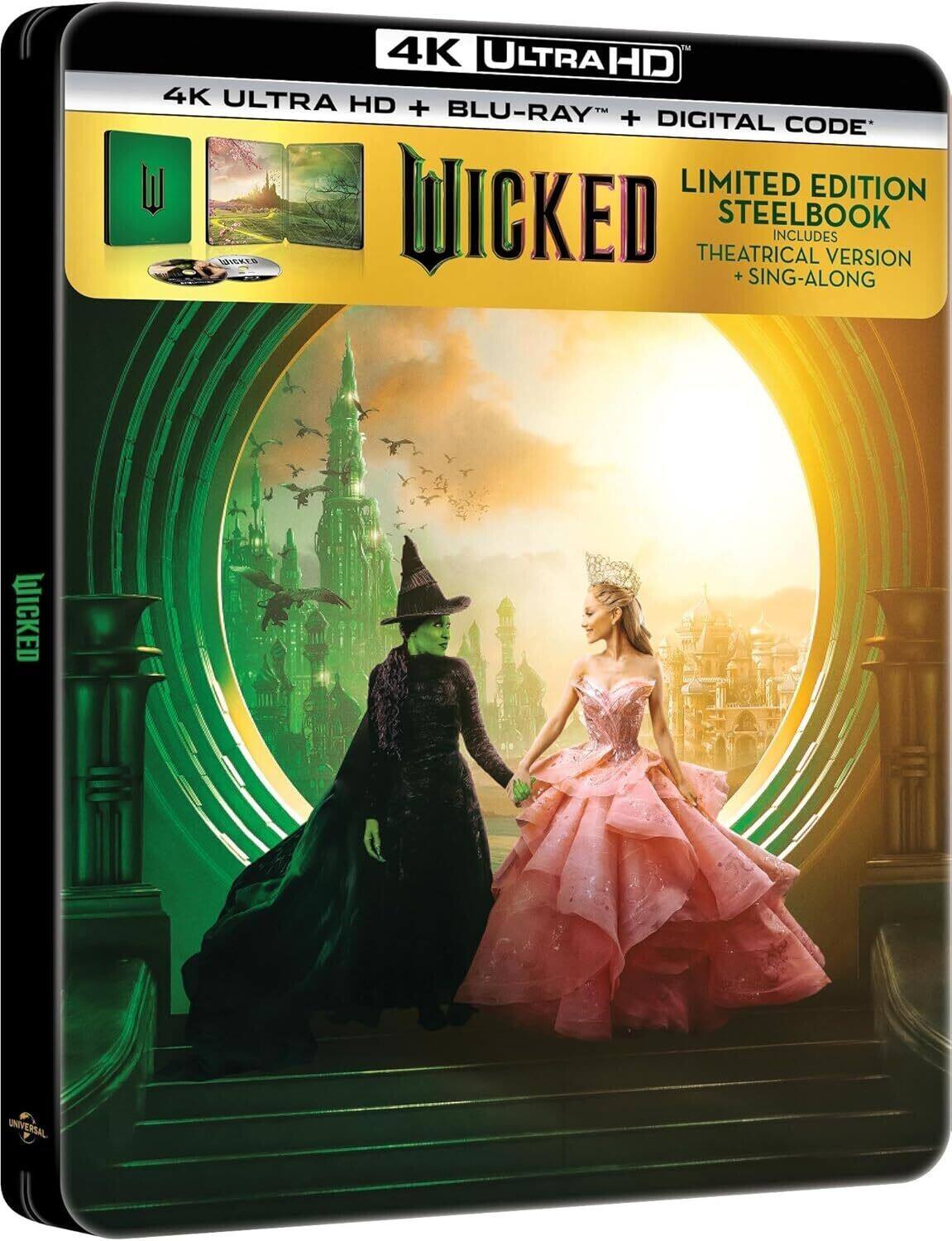 Front. Wicked (Steelbook)   - 4K Blu-Ray.