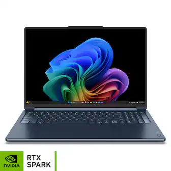 Lenovo - Yoga 9n 2-in-1 16" 3K OLED Touchscreen Laptop - NVIDIA RTX Spark N1X 18-Core (2026) - 32GB Memory - 1TB Storage - Cosmic Blue