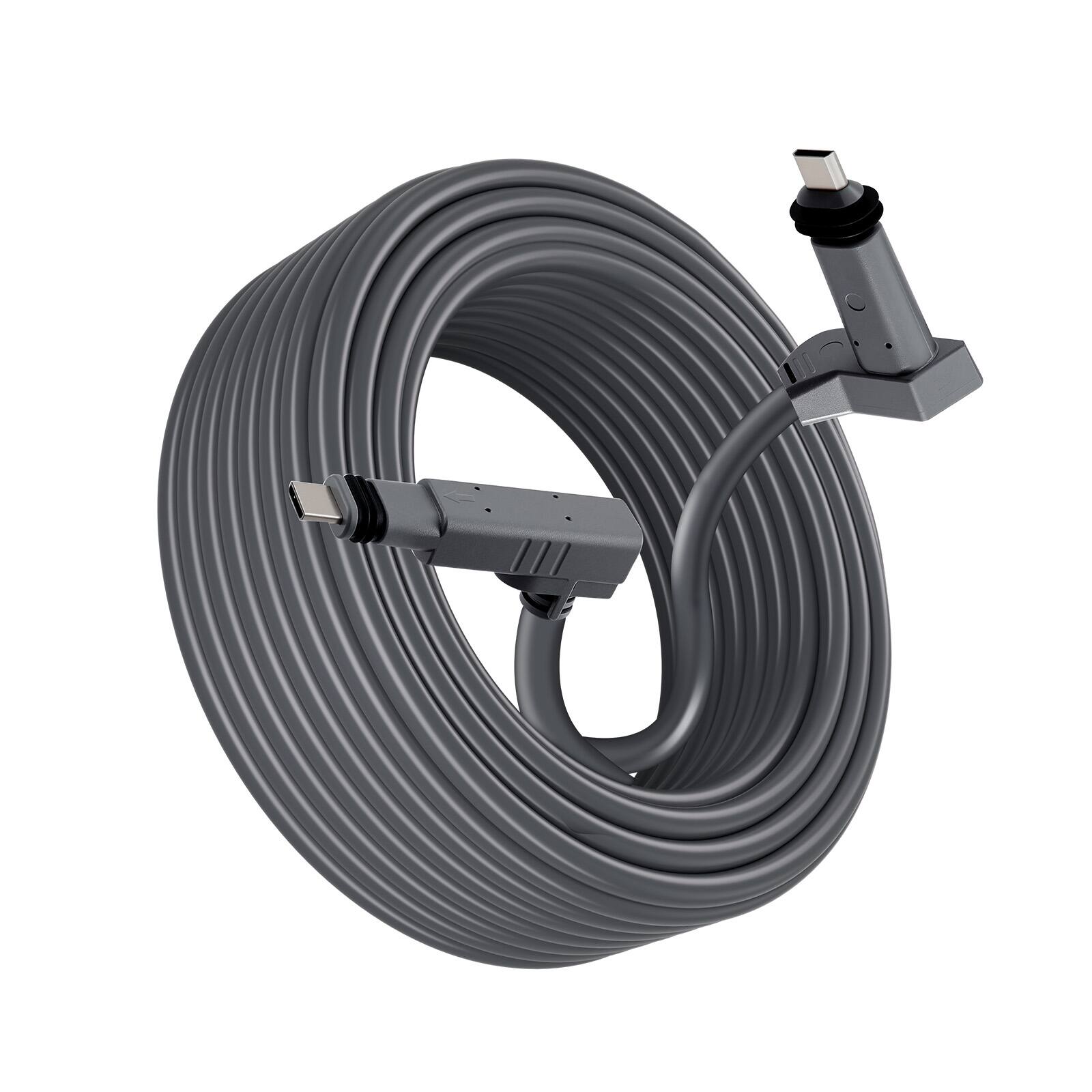 Alt View 5. VEVOR - Starlink Gen 2 Cable, 75 FT, 26 AWG Copper Core, Durable Extension Cable for Standard Generation 2 - Gray.