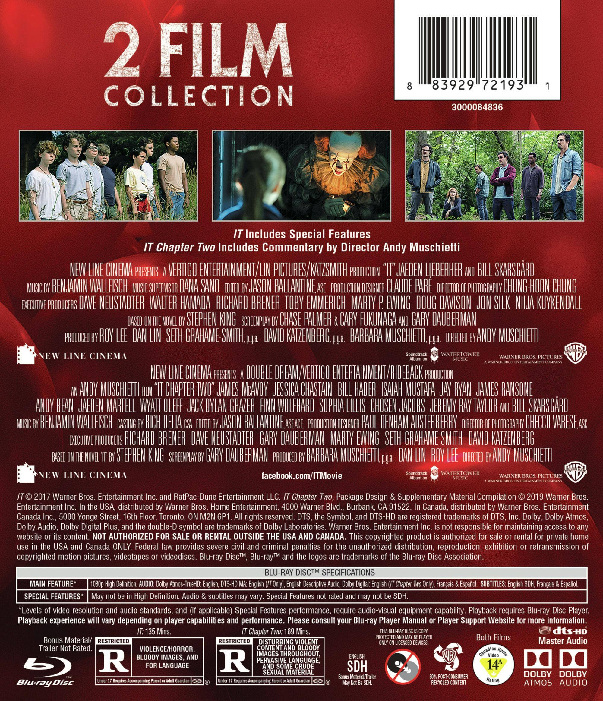 Back. It: 2-film Collection (Blu-ray Double Feature) [Blu-ray].
