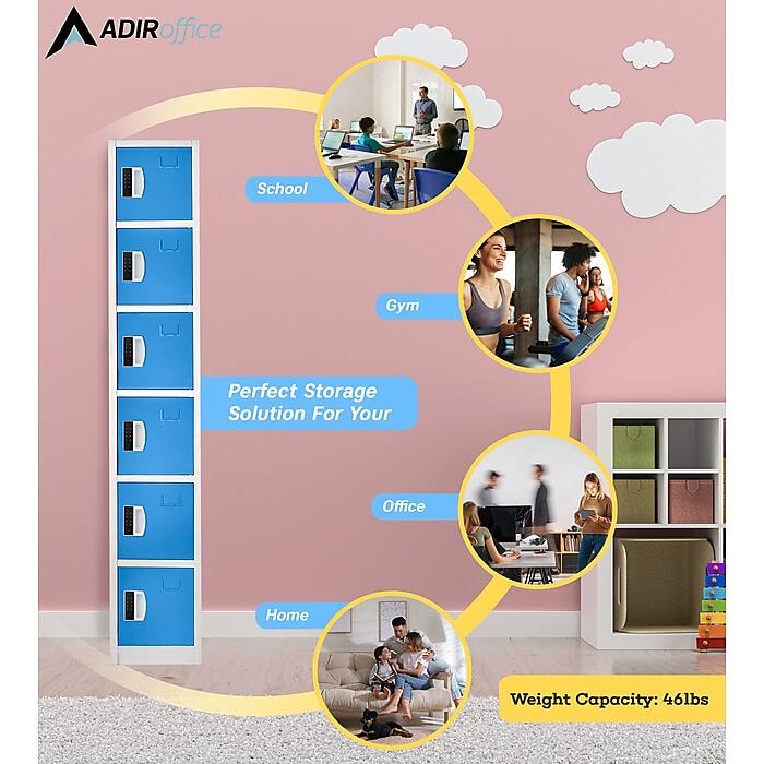 ADIRoffice Perfect Storage Solution For Your School Gym Office Home Weight Capacity: 46lbs