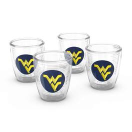 Tervis - West Virginia Mountaineers 4-Pack 12oz. Emblem Tumbler Set - Multicolor