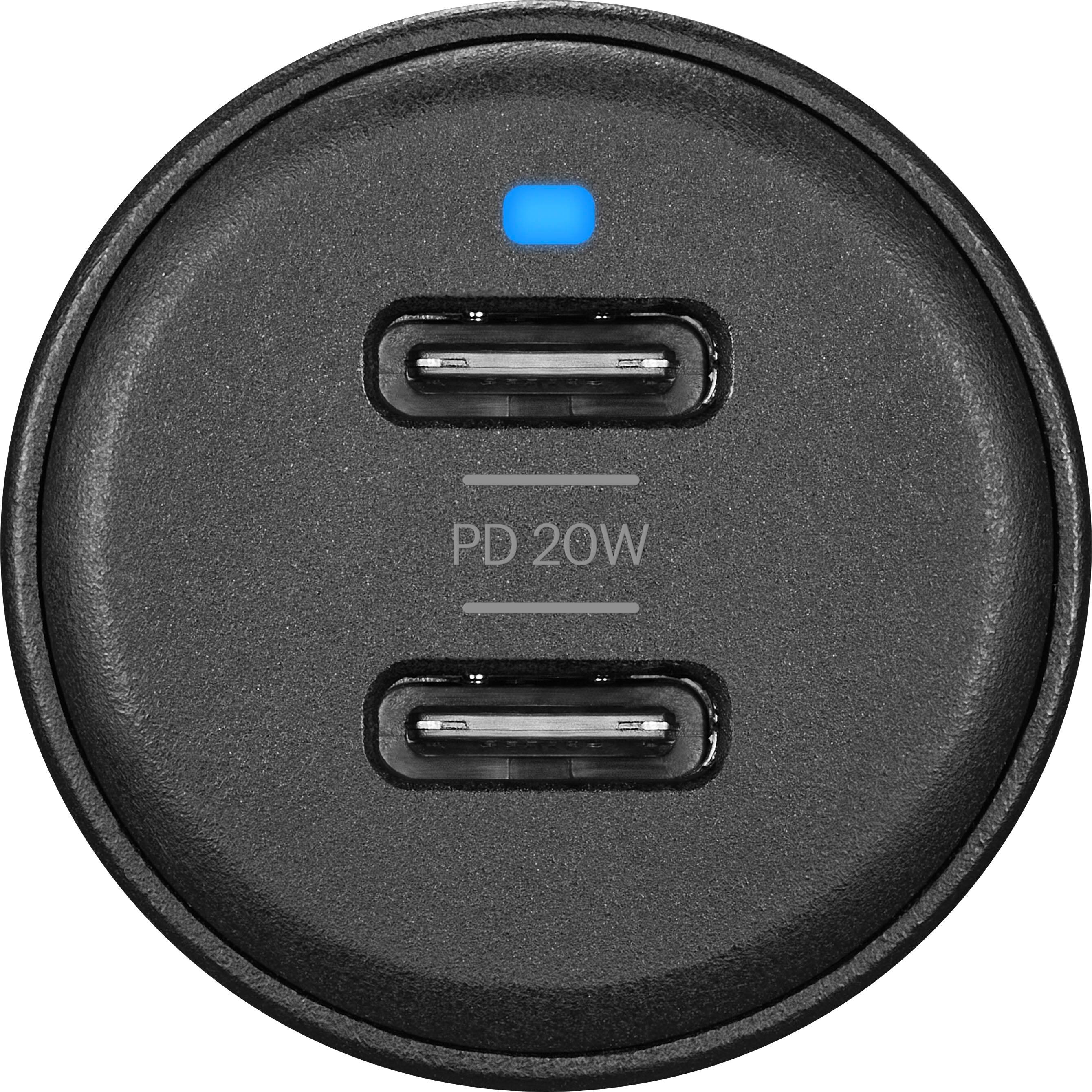 Alt View 12. Insignia™ - 40W Car Charger for Smartphones, Tablets and More - Black.