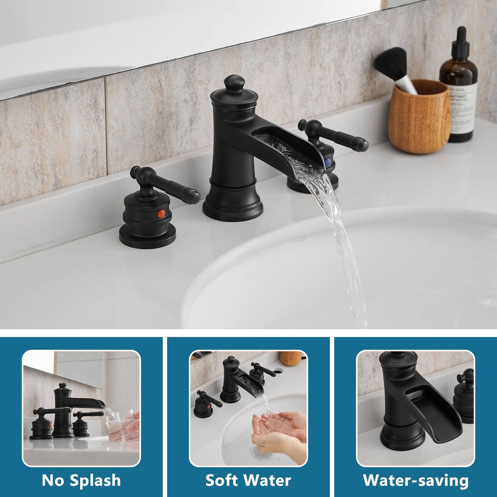No Splash  
Soft Water  
Water-saving