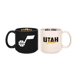 Logo Brands - Utah Jazz 2-Pack 15oz. Stackable Mug Set - Multicolor