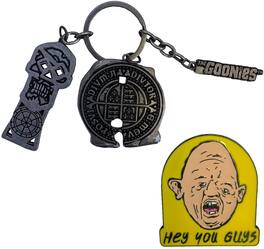 PopMarket - The Goonies - CHS Keychain And Pin Set - NOVELTIES - Multicolor