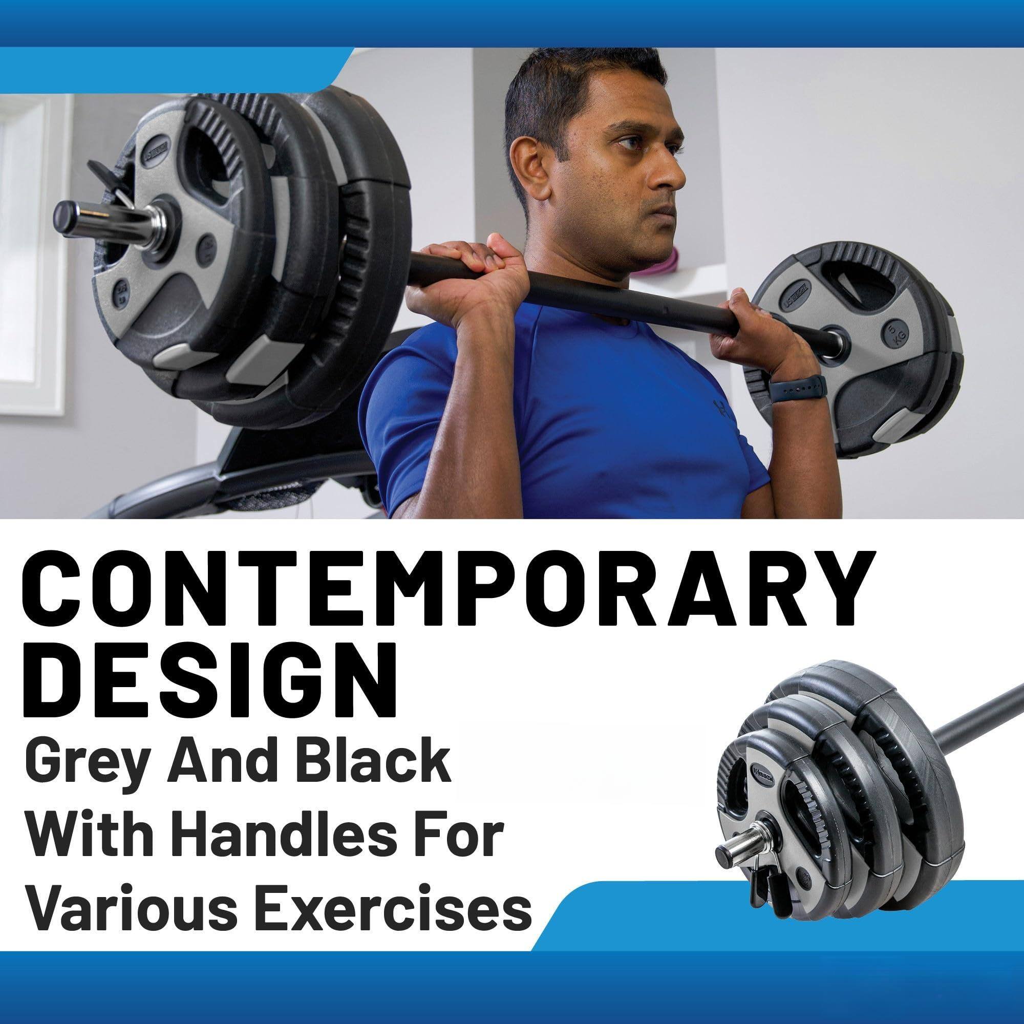 CONTEMPORARY DESIGN  
Grey And Black With Handles For Various Exercises