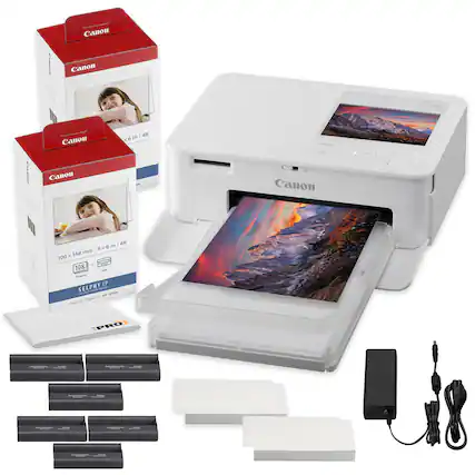 Canon SELPHY CP - SF - Seer - P PRO
Canon
100 x 148 mm / 4 x 6 in / 4R
108 + Sheets
Canon Ink
Canon x6in/4R
Canon ON
Canon