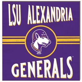 Jardine - LSUA Generals 10'' x 10'' Retro Team Sign - Purple