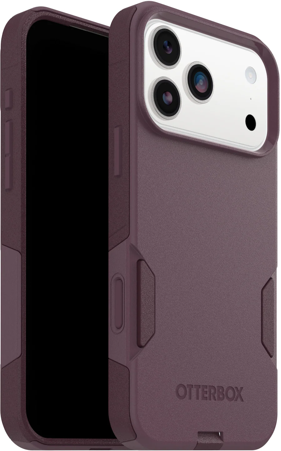 Back. OtterBox - Commuter Series Hard Shell for Apple iPhone 18 Pro Max and Apple iPhone 17 Pro Max - Purple Mystery.