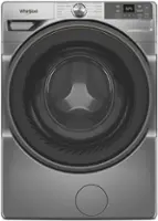 Whirlpool - 4.5 Cu. Ft. High Efficiency Smart Front Load Washer with FreshFlow Vent System - Radiant Silver - Front_Zoom