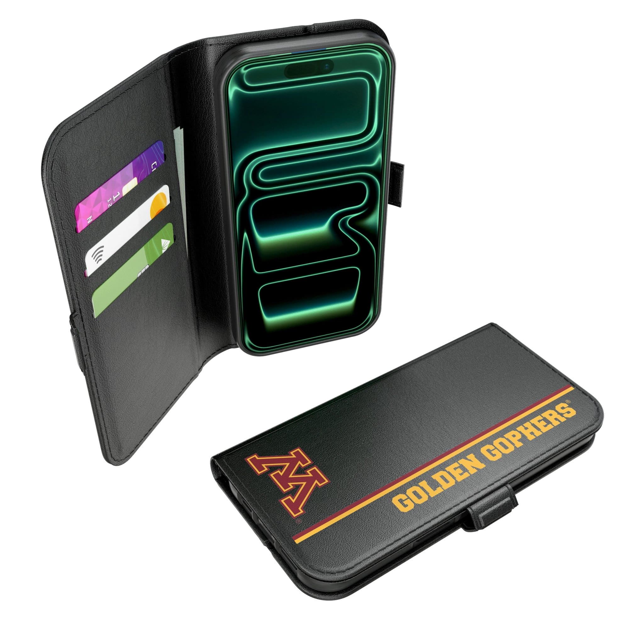 Keyscaper - NCAA - Minnesota Golden Gophers iPhone Folio 2.0 Case - 17 Pro Max - Black price history on PriceWatchPro