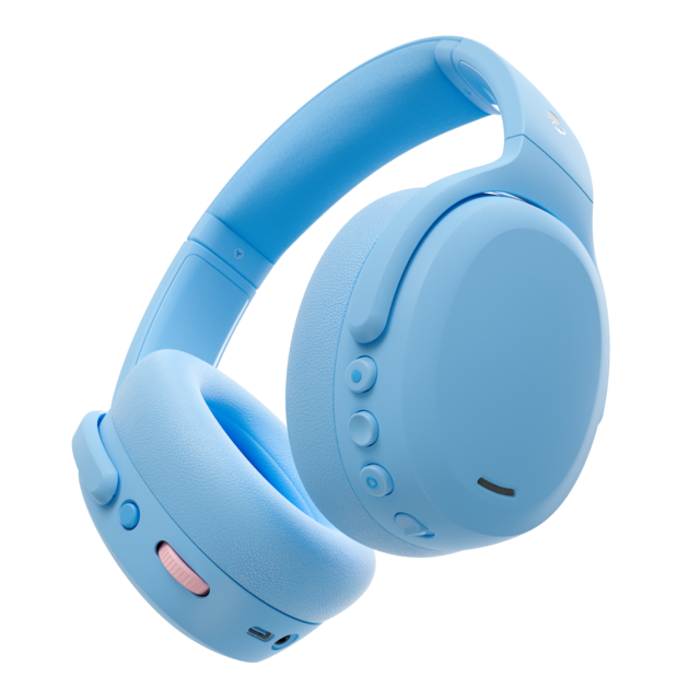 Skullcandy - Crusher ANC 2 Over-the-Ear Noise Canceling Wireless Bluetooth Headphones - Preppy Blue