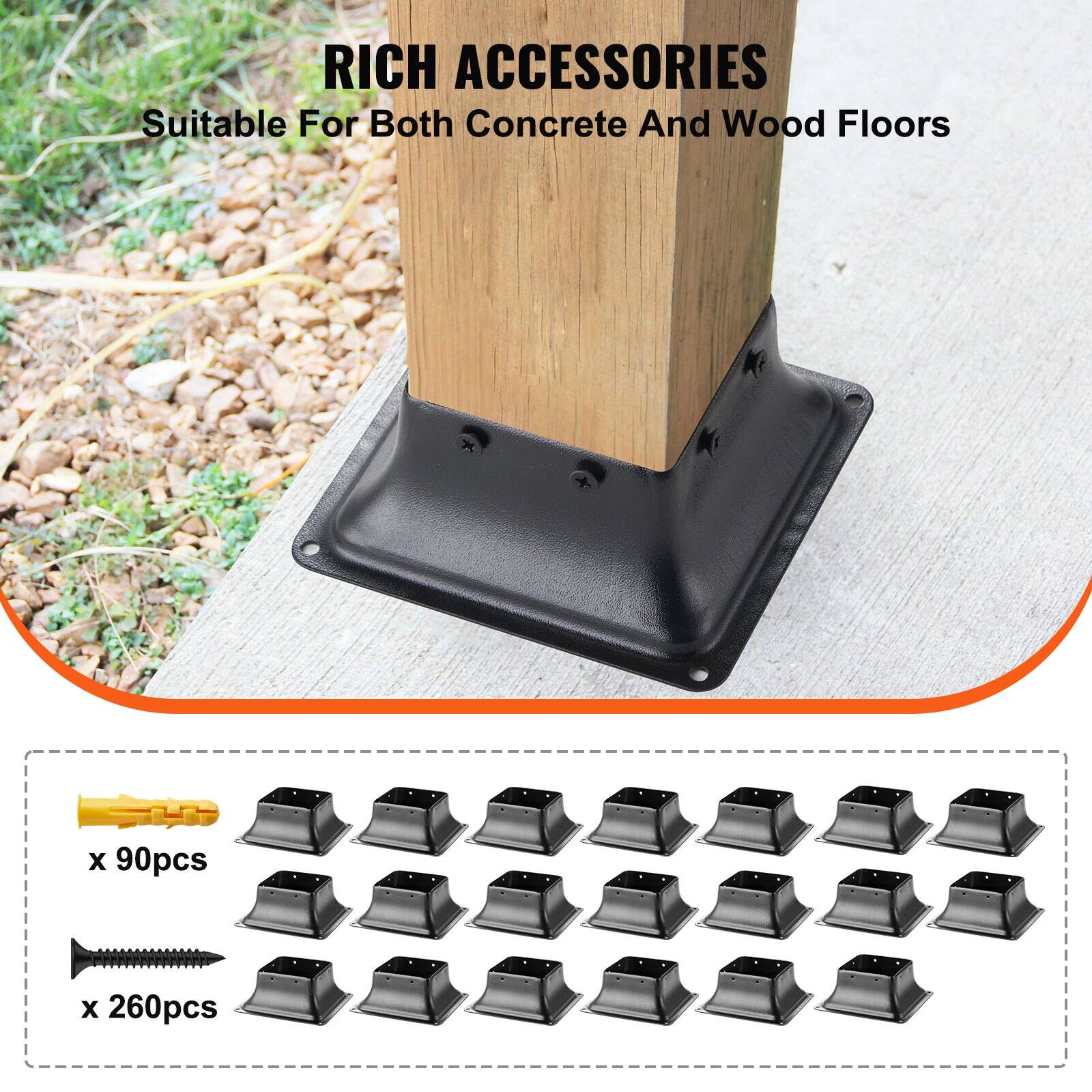 RICH ACCESSORIES  
Suitable For Both Concrete And Wood Floors  

x 90pcs  
x 260pcs