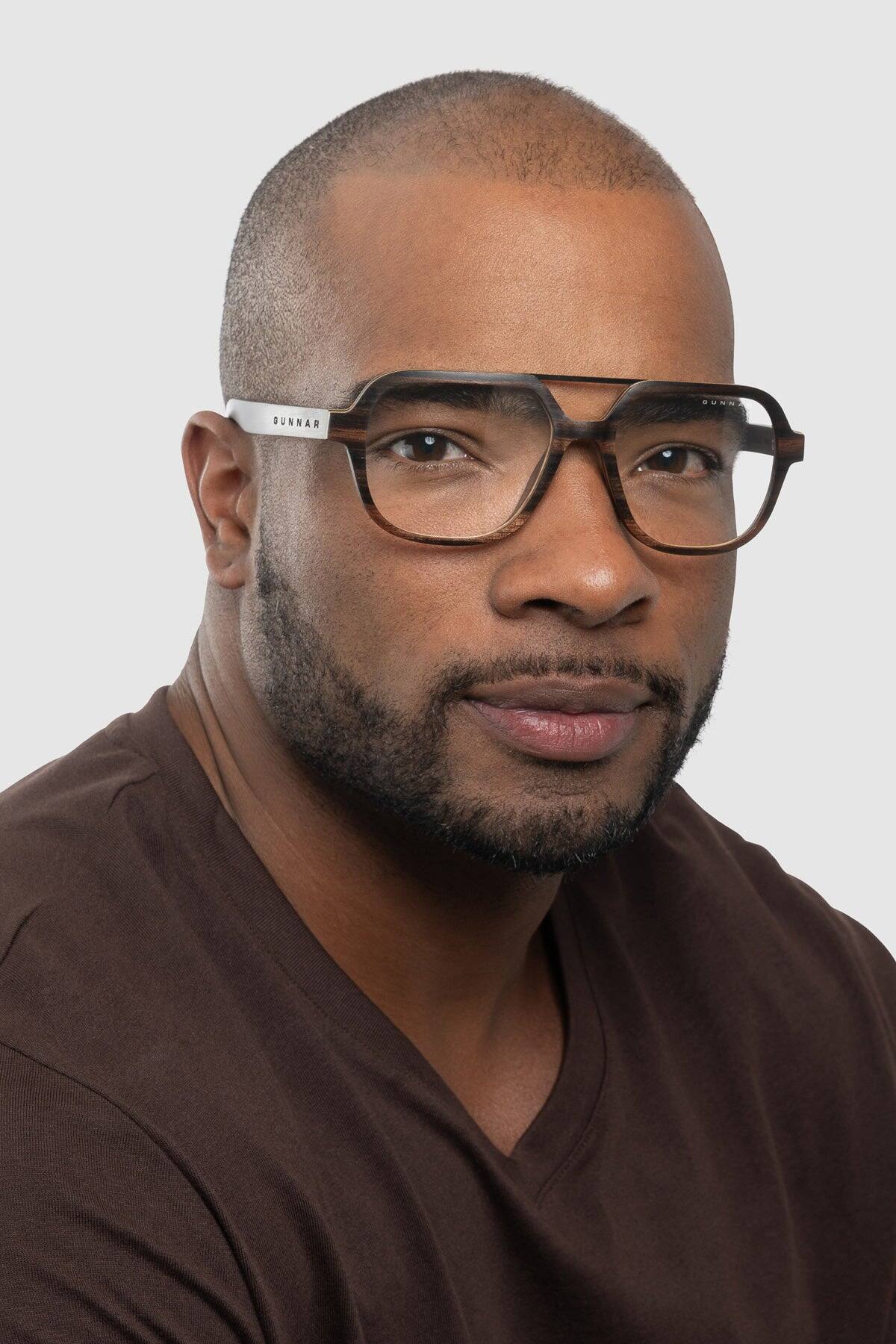 Back. GUNNAR - GUNNAR Computer Glasses  -  Humboldt, Ebony (wood), Clear Pro Lens - Blue Light Blocking, For Designers/Photographers - Ebony.