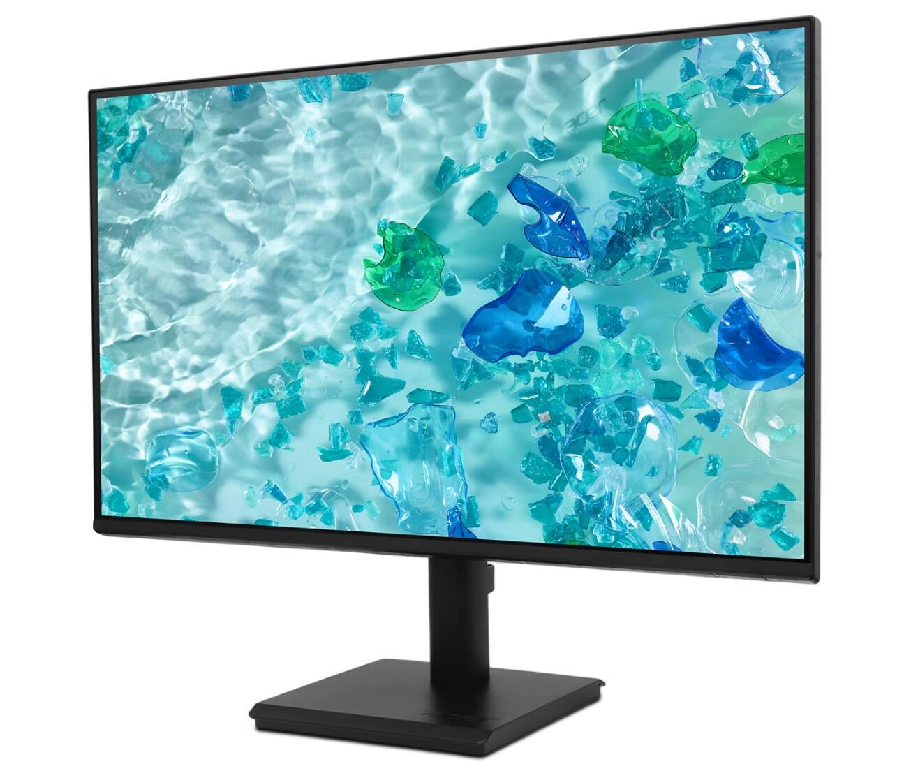 Left. Acer - Acer Vero V7 V247Y Gbmix 24" FHD Monitor, 4ms Response Time, Flicker Free, VGA, HDMI & DKZ Hub, Black (UM.QV7AA.G03) - Black.
