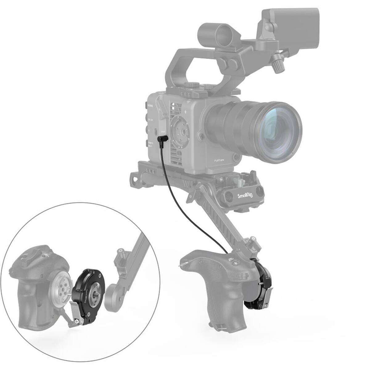 Alt View 3. Smallrig - SmallRig 3403 Handgrip Rosette Adapter for Sony FX6.