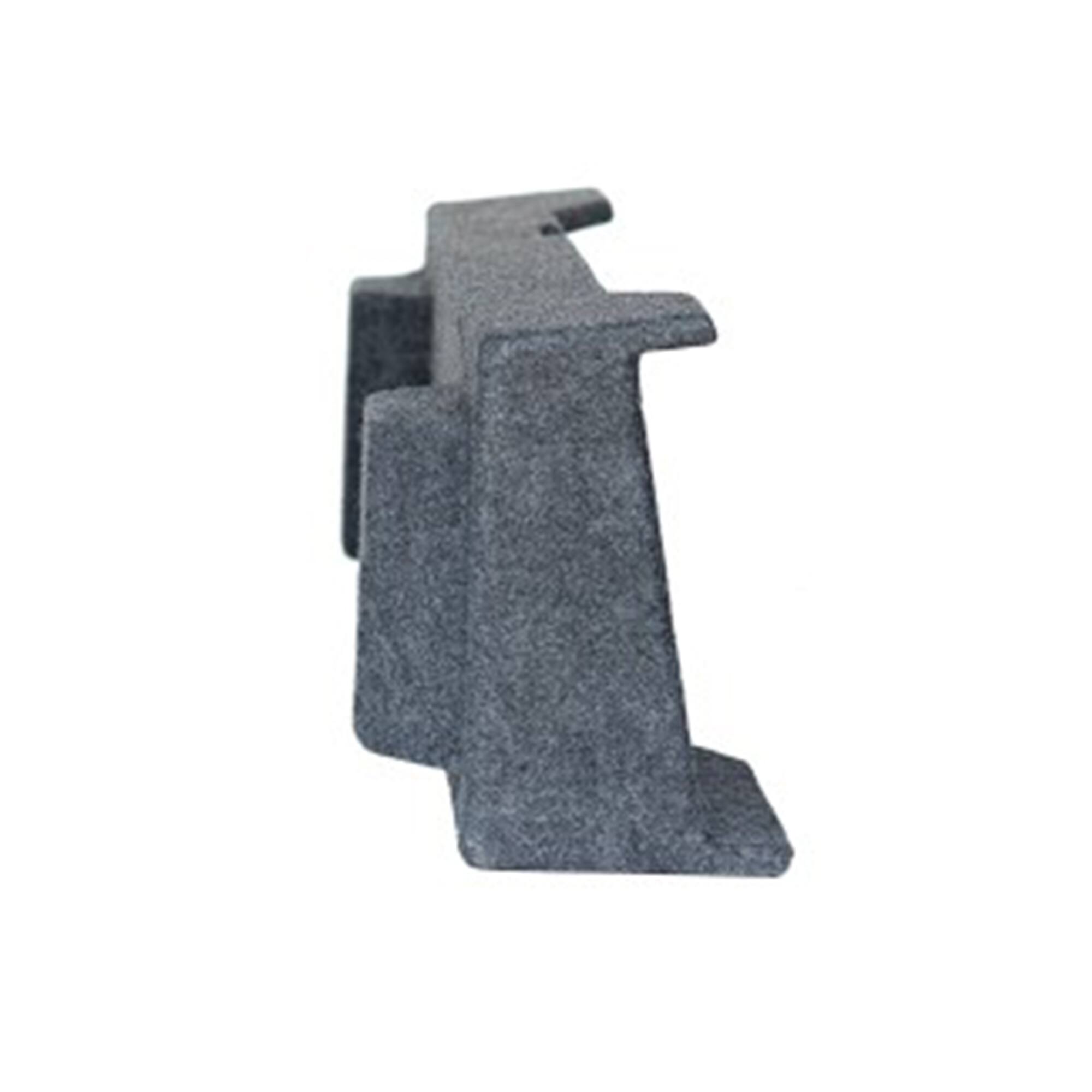 Alt View 4. QPower - Q Power Dual 10" Subwoofer Enclosure, Underseat Sub Box for Chevy HD 2001-2006 - CHARCOAL GREY.