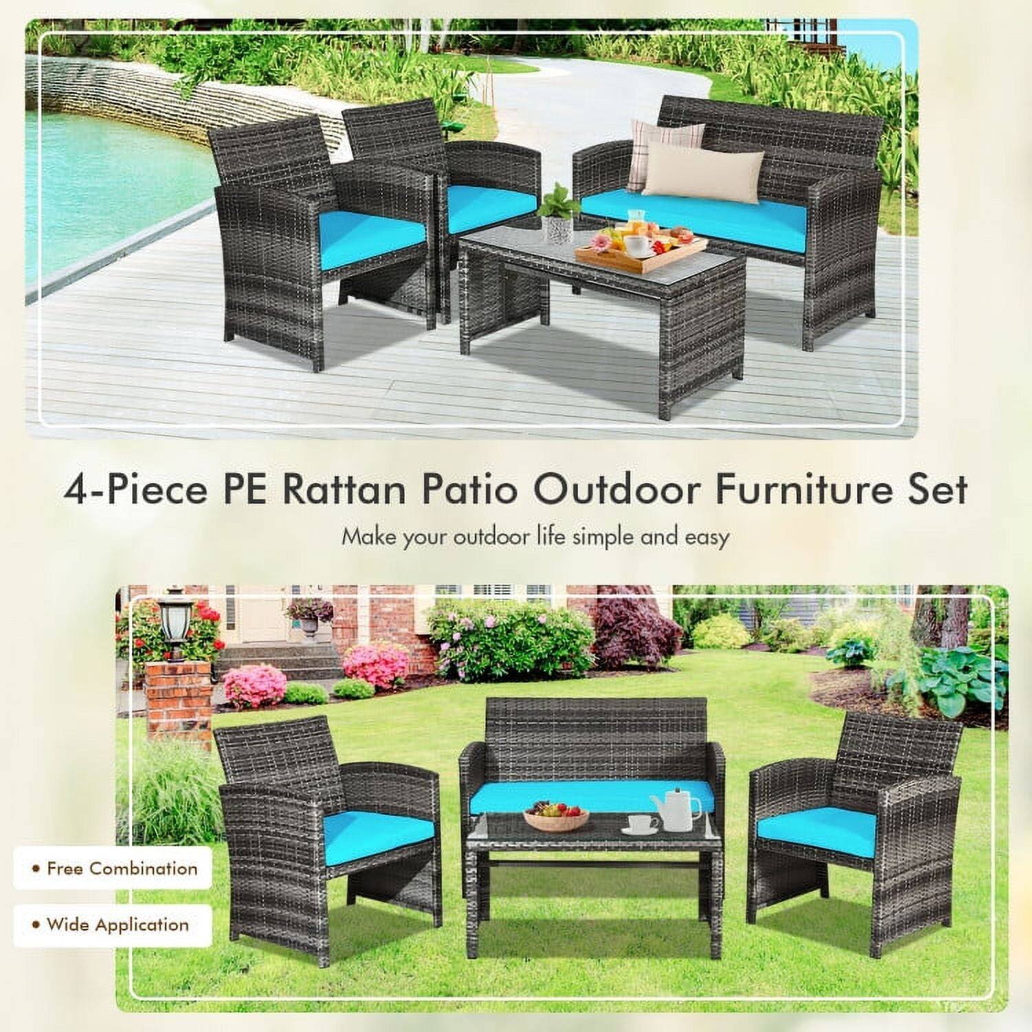 4-Piece PE Rattan Patio Outdoor Furniture Set

Make your outdoor life simple and easy

- Free Combination
- Wide Application