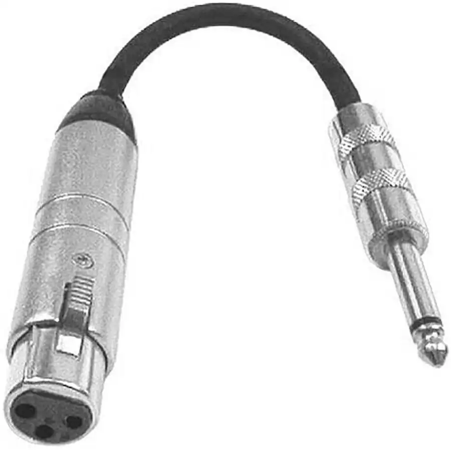 Hosa Technology Mic Z Transformer XLR3F to 1/4" TS, 6" - Best Buy