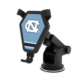Keyscaper - North Carolina Tar Heels Stripe Design Wireless Car Charger - Multicolor