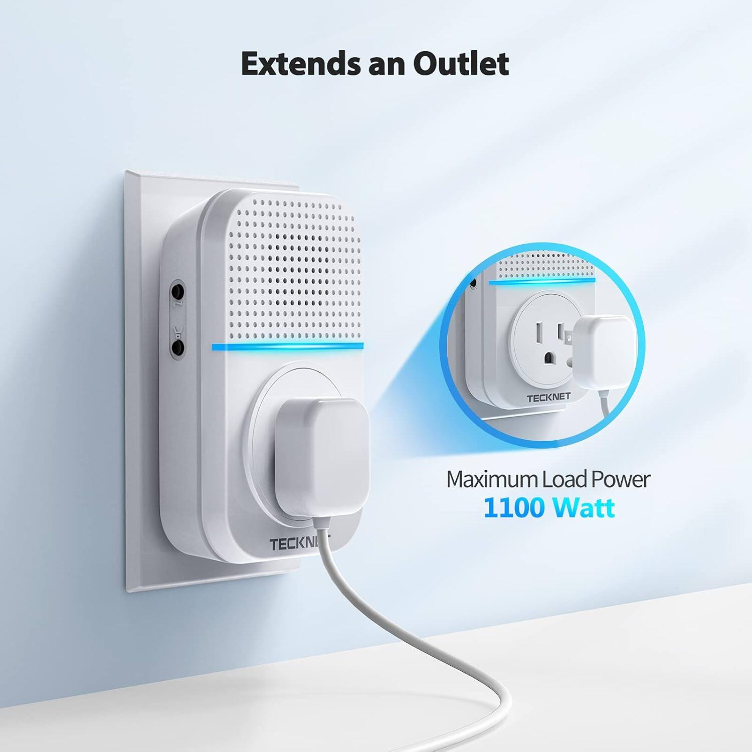 Extends an Outlet

Maximum Load Power 1100 Watt