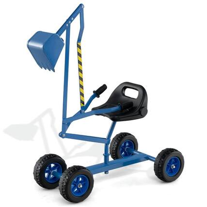 Front. Resenkos - Sand Digger for Kids with 2-Handed Controls & Flexible Shovel - Sturdy Outdoor Sandbox Play Tool.