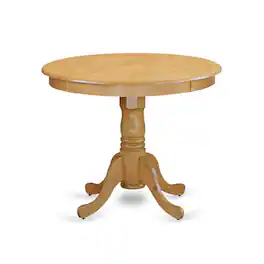 FurniFact - Elegant Small Dining Table – Round Wooden Table for 2 or 4 Persons - Oak