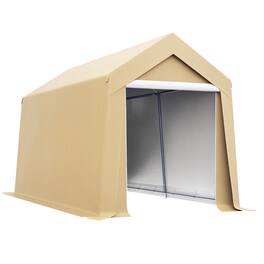 Outsunny - 7' x 12' Portable Storage Shed Shelter, Heavy Duty Outdoor Shed, Waterproof Garden Storage Tent with Ventilation Window