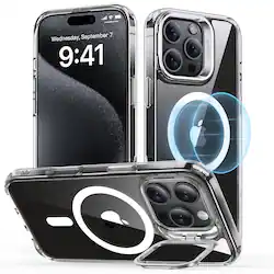 ESR Gear Classic Hybrid Case with Stash Stand for iPhone 16 Pro Clear 1A7490102 - Best Buy ESR Gear Classic Hybrid Case with Stash Stand for iPhone 16 Pro Clear 1A7490102 - Best Buy