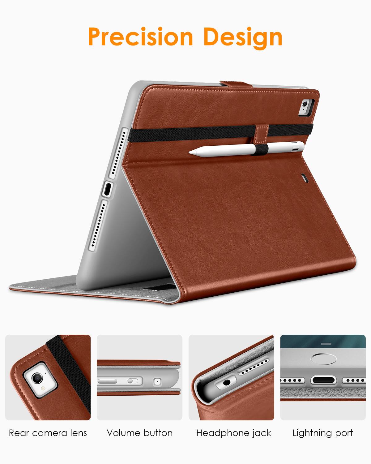 Precision Design

- Rear camera lens
- Volume button
- Headphone jack
- Lightning port