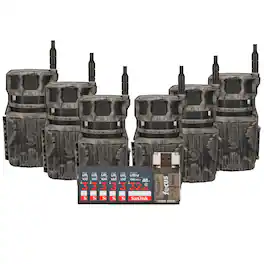 Stealth Cam - Revolver 40MP Pro 360 Degree Cellular Trail Camera 6 Pack Bundle