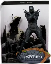 McFarlane Toys - Marvel Black Panther 1:10th Scale Collectible with Scene (Marvel Knights #4) 6.9" Figure - Front_Zoom