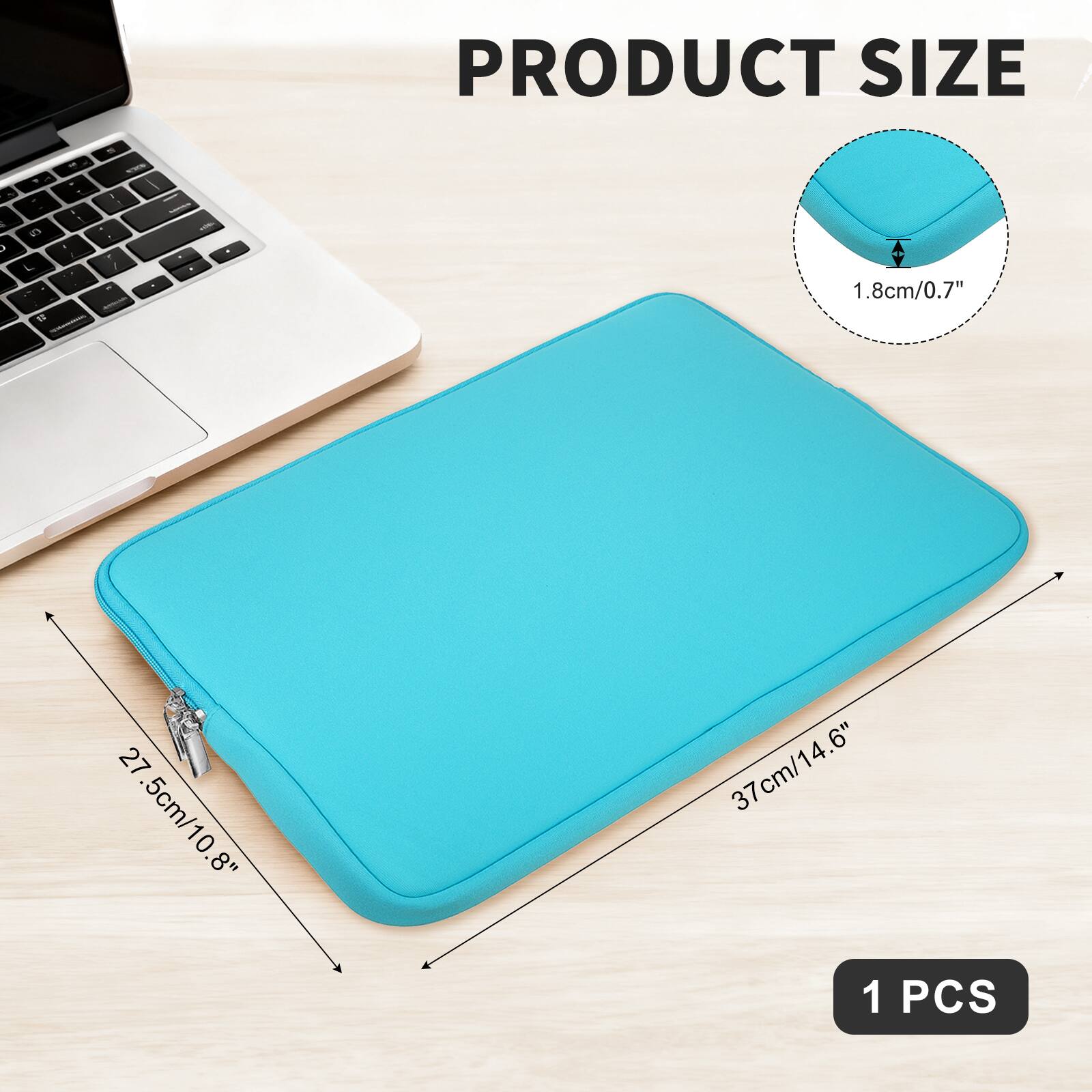 PRODUCT SIZE  
- b: L - 12 A d  
- 1.8cm/0.7"  
- 27.5cm/10.8"  
- 37cm/14.6"  
- 1 PCS