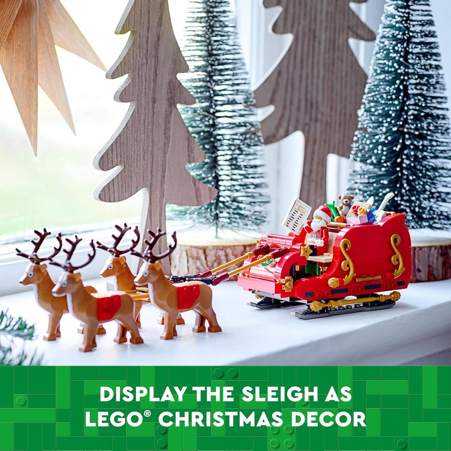 DISPLAY THE SLEIGH AS LEGO CHRISTMAS DECOR