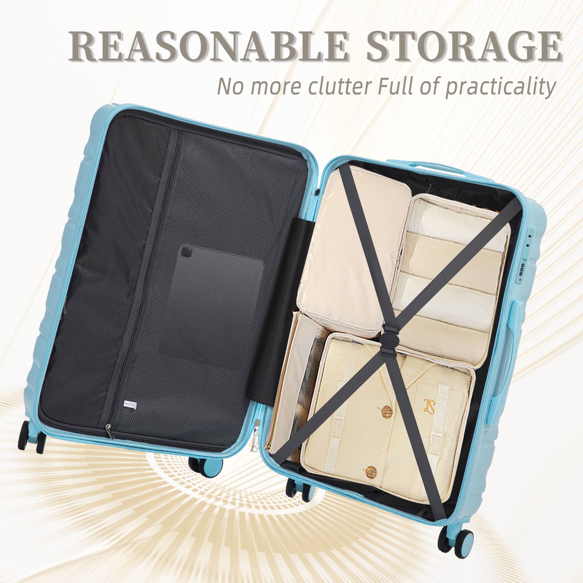REASONABLE STORAGE  
No more clutter Full of practicality