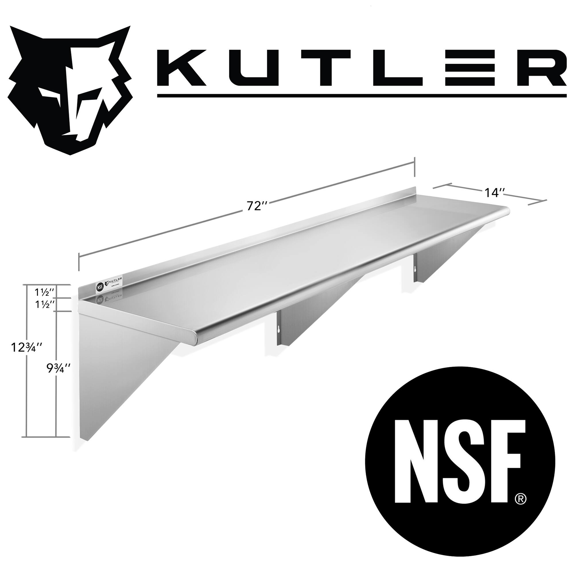 KUTLER

72"
14"
1½" 1½"
RF BOOTLER BUTTER
12¾"
9¾"
NSF
