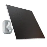 Night Owl - Solar Panel Charger for USB-C Battery Cameras - Black/White - Front_Zoom