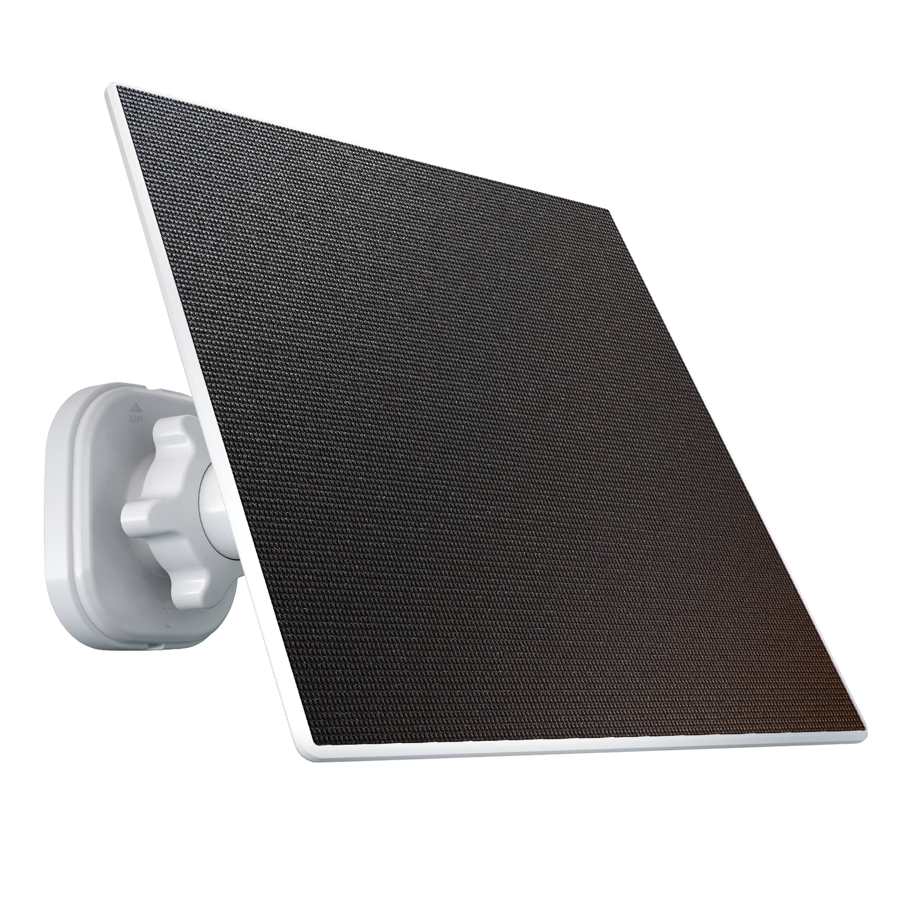 Front. Night Owl - Solar Panel Charger for USB-C Battery Cameras - Black/White.